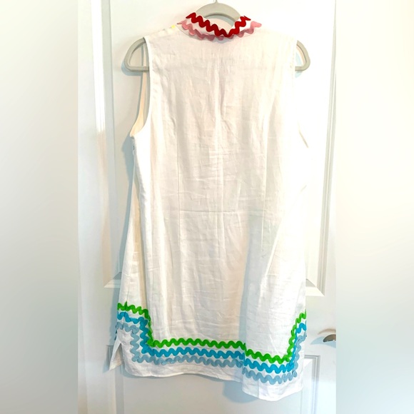 EUC Sail to Sable Rainbow Ric Rac Sleeveless Tunic Dress size L - Picture 3 of 5